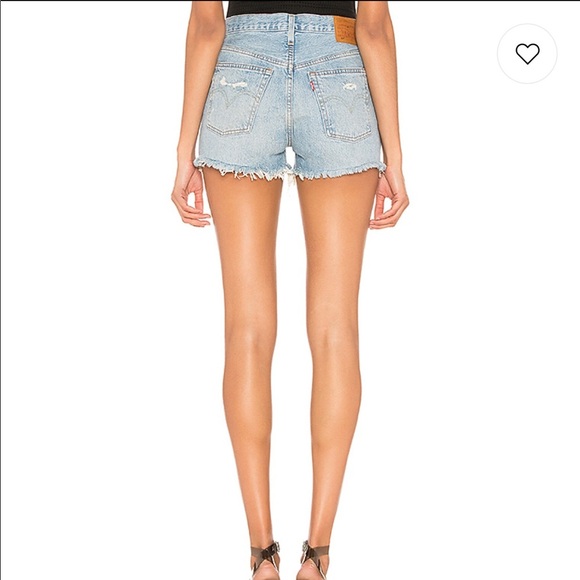 NWT Levi’s 501 High Rise Shorts in Fault Lines Size 25 - Picture 4 of 10